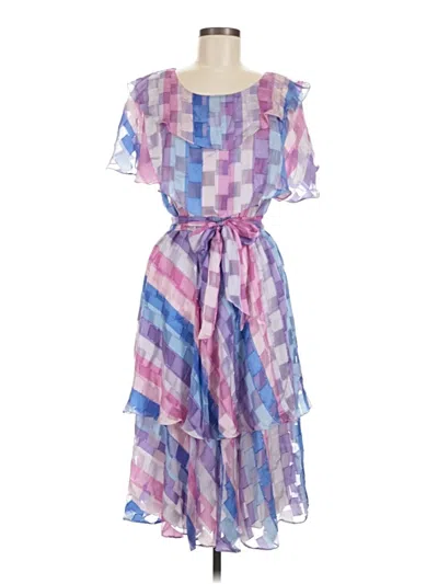 Pre-owned Assorted Brands Cocktail Dress In Purple