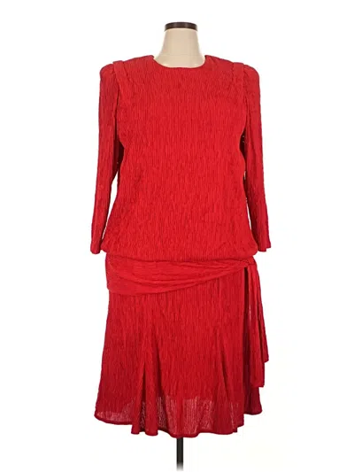 Pre-owned Assorted Brands Cocktail Dress In Red