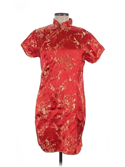 Pre-owned Assorted Brands Cocktail Dress In Red