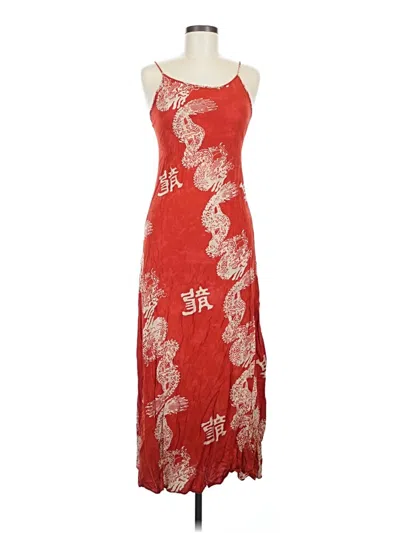 Pre-owned Assorted Brands Cocktail Dress In Red