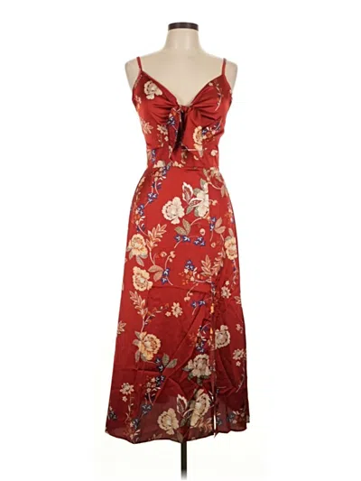 Pre-owned Assorted Brands Cocktail Dress In Red