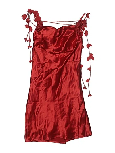 Pre-owned Assorted Brands Cocktail Dress In Red
