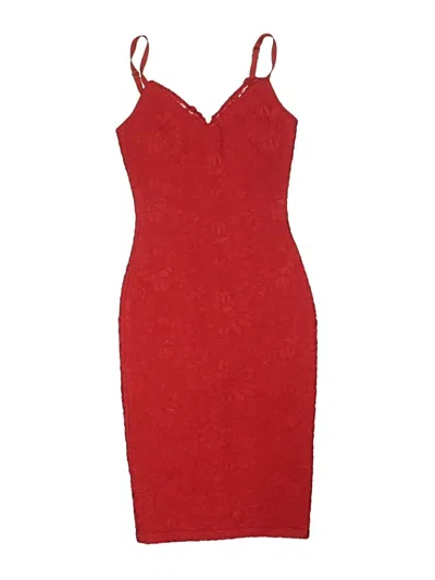 Pre-owned Assorted Brands Cocktail Dress In Red