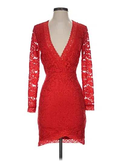 Pre-owned Assorted Brands Cocktail Dress In Red
