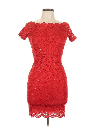 Pre-owned Assorted Brands Cocktail Dress In Red