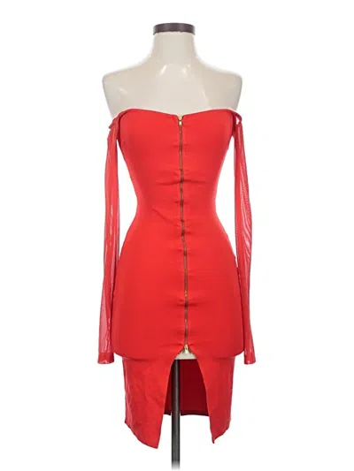 Pre-owned Assorted Brands Cocktail Dress In Red