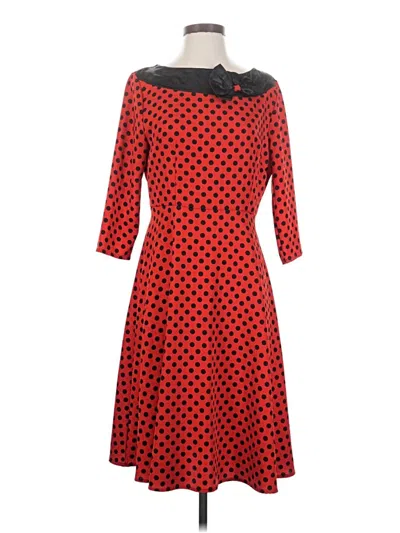Pre-owned Assorted Brands Cocktail Dress In Red