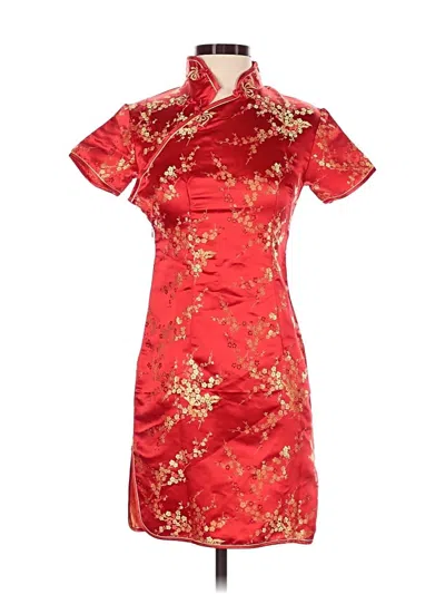 Pre-owned Assorted Brands Cocktail Dress In Red