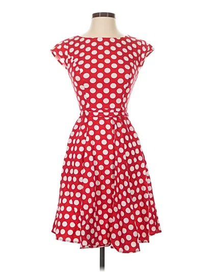 Pre-owned Assorted Brands Cocktail Dress In Red