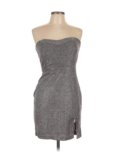 Pre-owned Assorted Brands Cocktail Dress In Silver