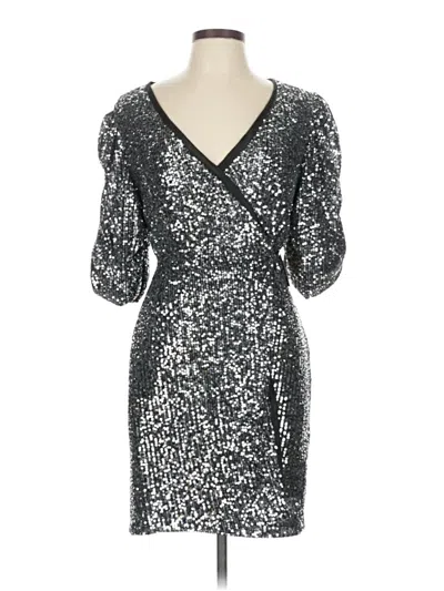 Pre-owned Assorted Brands Cocktail Dress In Silver