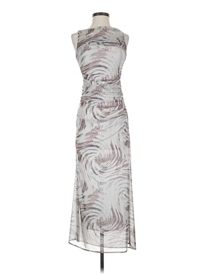 Pre-owned Assorted Brands Cocktail Dress In Silver