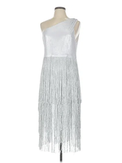 Pre-owned Assorted Brands Cocktail Dress In Silver