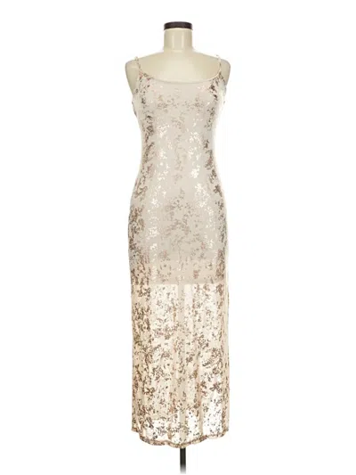 Pre-owned Assorted Brands Cocktail Dress In Silver