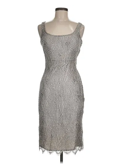 Pre-owned Assorted Brands Cocktail Dress In Silver