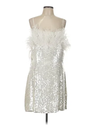 Pre-owned Assorted Brands Cocktail Dress In Silver
