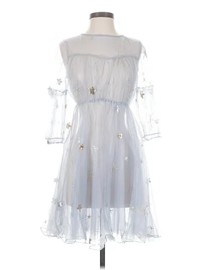 Pre-owned Assorted Brands Cocktail Dress In Silver