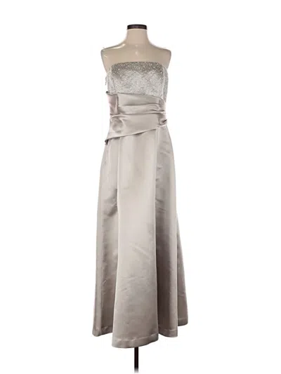Pre-owned Assorted Brands Cocktail Dress In Silver