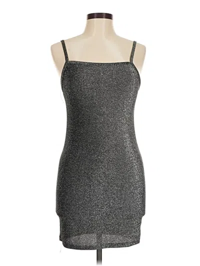 Pre-owned Assorted Brands Cocktail Dress In Silver