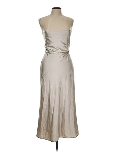 Pre-owned Assorted Brands Cocktail Dress In Silver