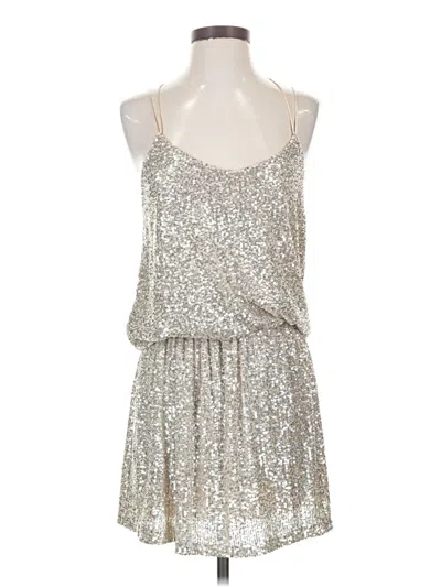 Pre-owned Assorted Brands Cocktail Dress In Silver