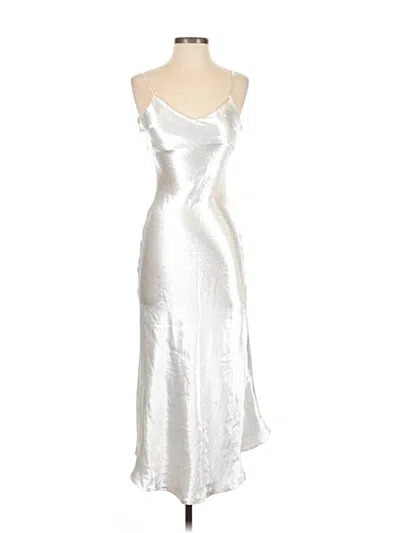 Pre-owned Assorted Brands Cocktail Dress In Silver