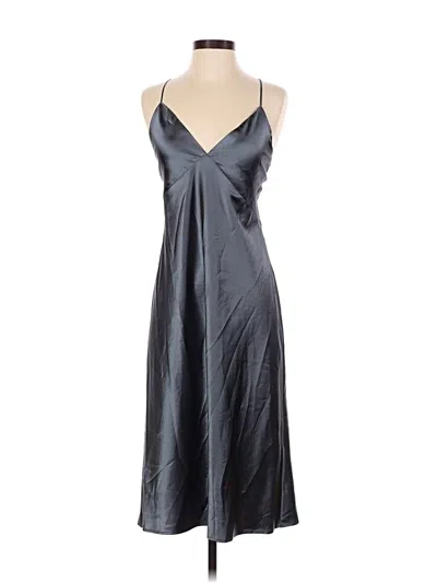 Pre-owned Assorted Brands Cocktail Dress In Silver