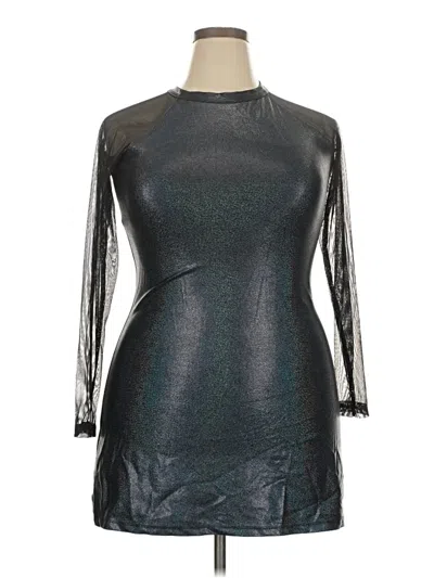 Pre-owned Assorted Brands Cocktail Dress In Silver