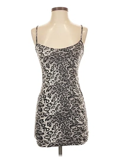 Pre-owned Assorted Brands Cocktail Dress In Silver