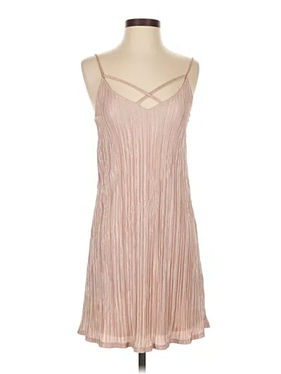 Pre-owned Assorted Brands Cocktail Dress In Tan