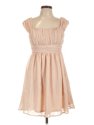 Pre-owned Assorted Brands Cocktail Dress In Tan