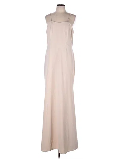 Pre-owned Assorted Brands Cocktail Dress In Tan