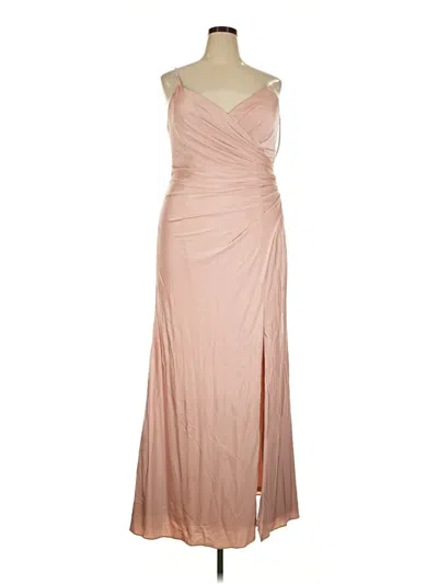 Pre-owned Assorted Brands Cocktail Dress In Tan