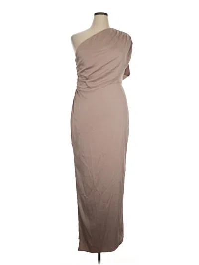Pre-owned Assorted Brands Cocktail Dress In Tan