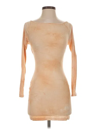 Pre-owned Assorted Brands Cocktail Dress In Tan
