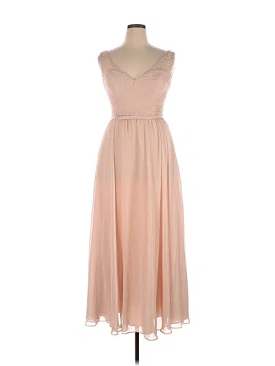 Pre-owned Assorted Brands Cocktail Dress In Tan