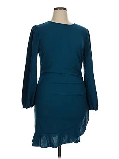 Pre-owned Assorted Brands Cocktail Dress In Teal