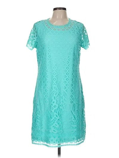 Pre-owned Assorted Brands Cocktail Dress In Teal