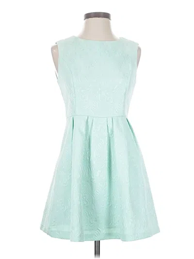 Pre-owned Assorted Brands Cocktail Dress In Teal