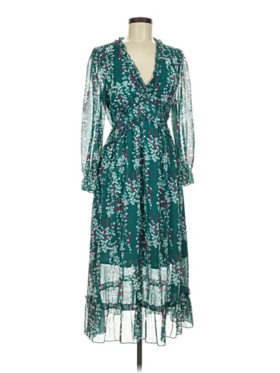 Pre-owned Assorted Brands Cocktail Dress In Teal