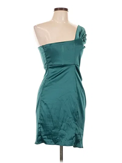 Pre-owned Assorted Brands Cocktail Dress In Teal
