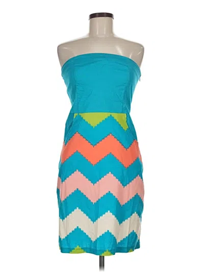 Pre-owned Assorted Brands Cocktail Dress In Teal