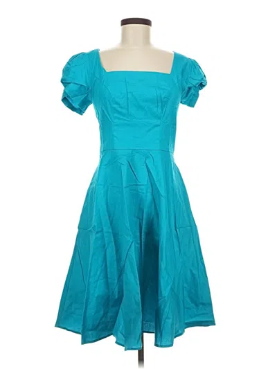 Pre-owned Assorted Brands Cocktail Dress In Teal