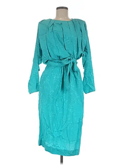 Pre-owned Assorted Brands Cocktail Dress In Teal