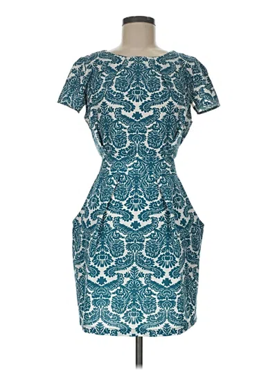 Pre-owned Assorted Brands Cocktail Dress In Teal