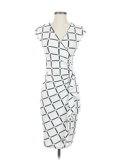 Pre-owned Assorted Brands Cocktail Dress In White