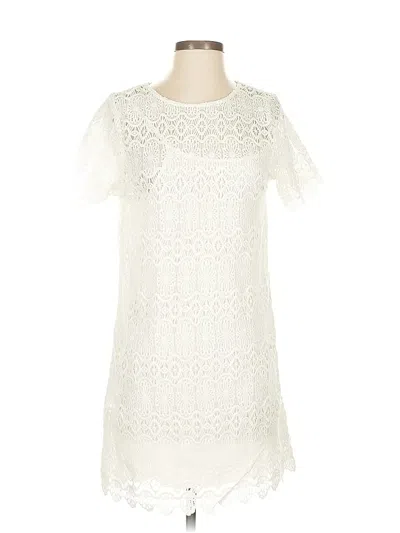 Pre-owned Assorted Brands Cocktail Dress In White