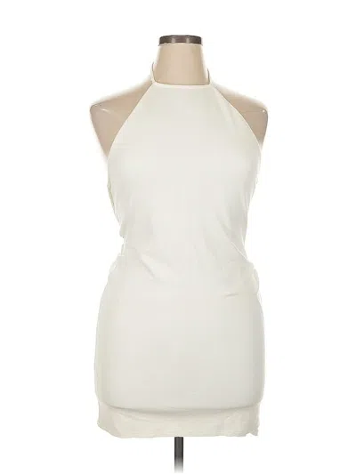 Pre-owned Assorted Brands Cocktail Dress In White