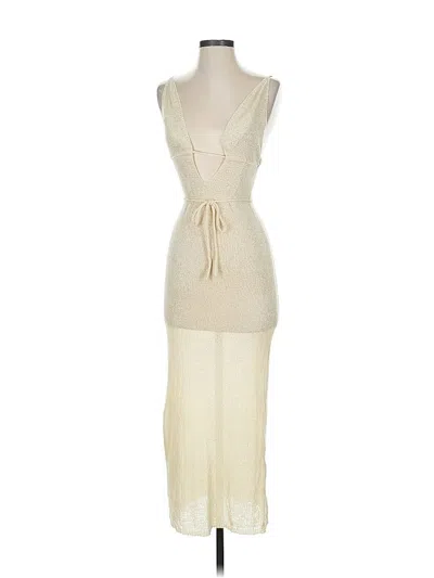 Pre-owned Assorted Brands Cocktail Dress In White
