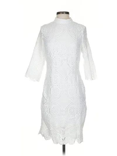 Pre-owned Assorted Brands Cocktail Dress In White